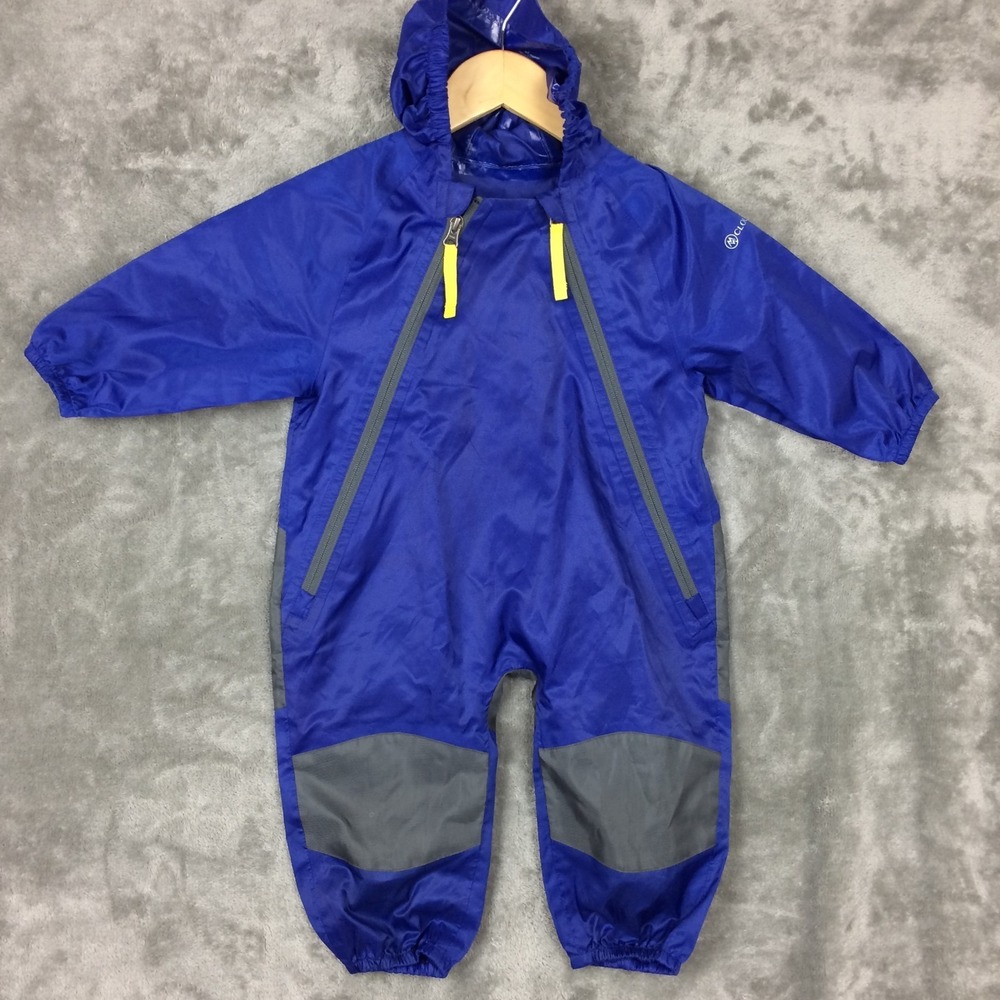 Cloudveil Waterproof Rain Suit Coverall Kids Size 18 Months Blue Outdoors Hiking